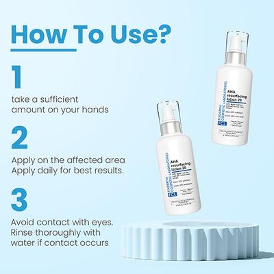 FCL Glycolic Acid AHA 20 Lotion for Body and Face, Dead Skin Remover, AHA Exfoliating Lotion 100 ml - Face Wash & Cleansers