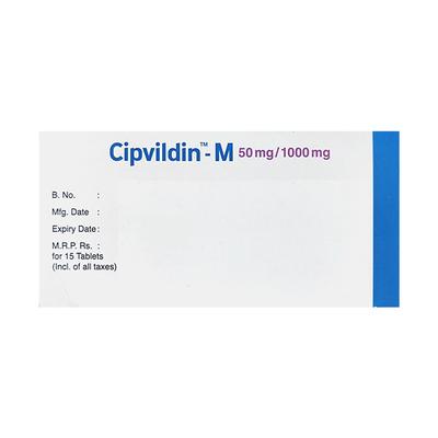 CIPVILDIN M 50/1000mg Tablet 15's - Diabetes-Ant