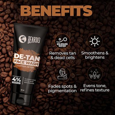 Beardo De-Tan Facewash for Men 50 ml - Face Wash & Cleansers