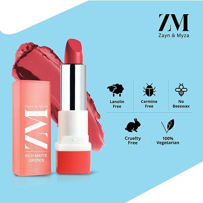 ZM Zayn & Myza Rich Matte Lipstick - Friyay 4.2 gm - Lipsticks