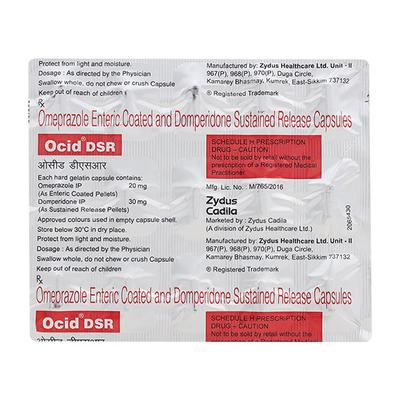 OCID DSR Capsule 15's - Ulcer/Reflux/Flatulence-Aaa