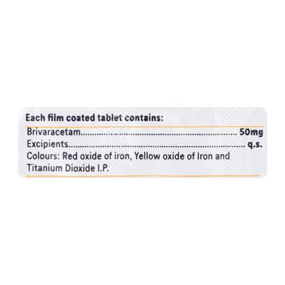 BRIVANEXT 50 Tablet 10's - Epilepsy/Convulsion-Ant