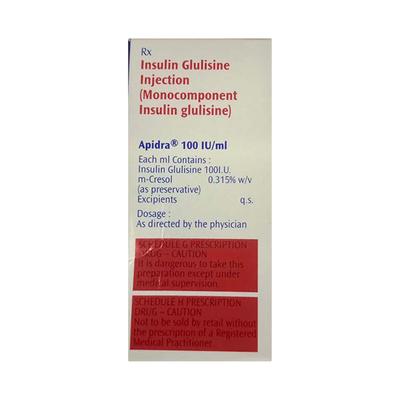 Apidra 100IU Injection 1X10ml - Diabetes-Ins
