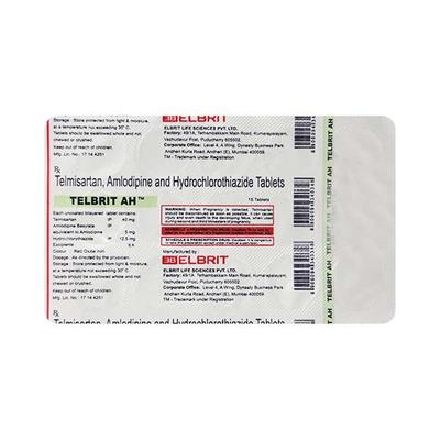 TELBRIT AH Tablet 15's - Hypertension-Ana