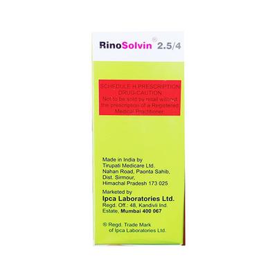 RINOSOLVIN 2.5/4 Syrup 60ml - Allergies-Ant
