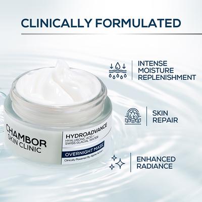 Chambor Skin Clinic Hydroadvance Overnight Mask, Deep Hydration & Skin Barrier Repair 50 gm - Masks & Peels