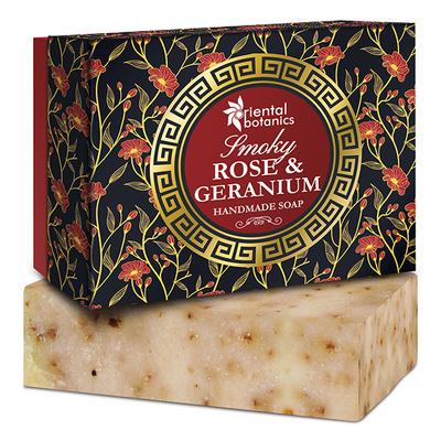 Oriental Botanics Handmade Soap - Smoky Rose & Geranium 125 gm - Soaps