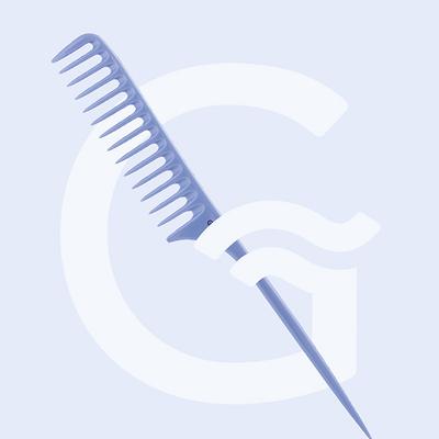 Gubb Pin Tail Hair Comb (Santorini Hues) Gb-Lh-034 1's - Hair Combs