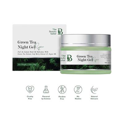 The Beauty Sailor Green Tea Night Gel & Night Cream 50 gm - Night Cream