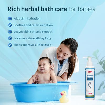 Baby Organo Ayurvedic Nourishing Body Wash - Manjistha & Aloevera 200 ml - Baby Body Wash