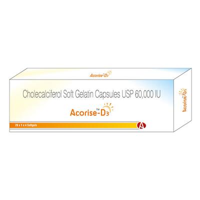 ACORISE D3 Capsule 4's - Supplements-Vit