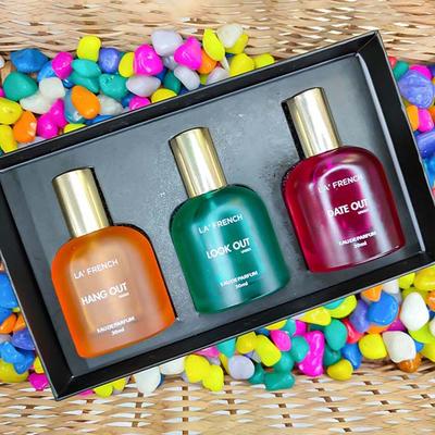 La French Hang Out, Look Out and Date Out Perfume Gift Set For Unisex - 90 ml - Women Perfumes (Edt/Edp)