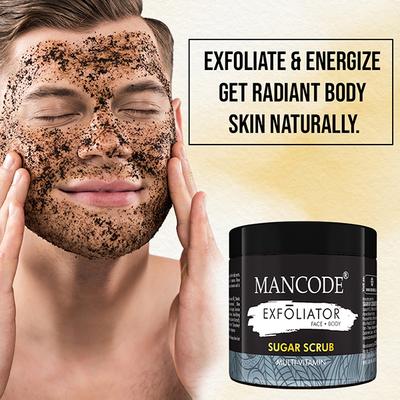 Mancode Multi Vitamin Sugar Face and Body Scrub 125 gm - Scrubs & Exfoliants