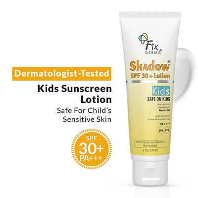 Fixderma Shadow SPF 30+ Lotion For Kids 75 ml - Body Sunscreen