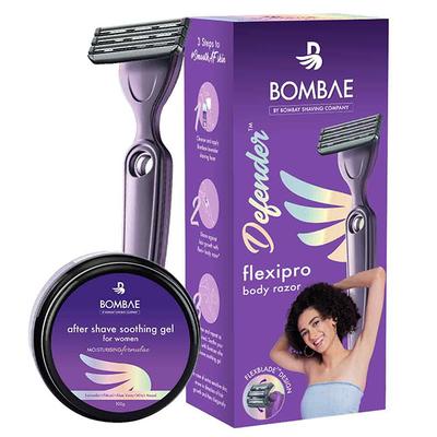 Bombae Defender For Her Razor and Soothing Gel for Women 500 gm - Shaving & Hair Removal