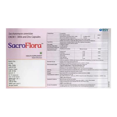 SACROFLORA Capsule 10's - Diarrhoea-Ant