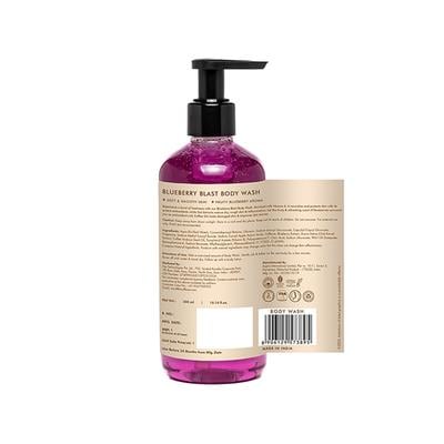 Mcaffeine Blueberry Blast Body Wash with Fruity Fresh Blueberry Aroma, Deep Cleansing for Soft Skin - 300 ml - Shower Gels & Body Wash