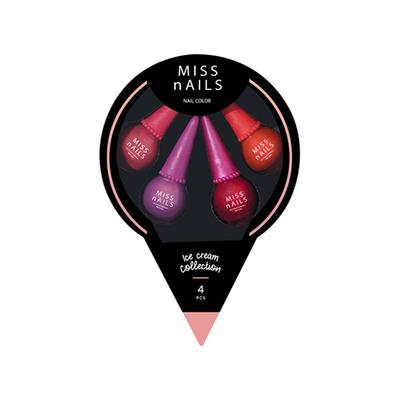 Miss Nails Ice Cream Collection Hollywood Shimmer 10ml each 4's - Nail Polish