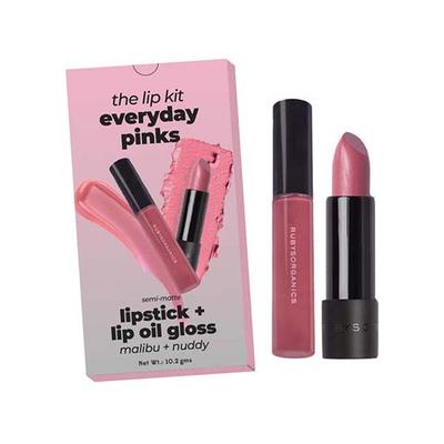 Rubys Organics Lip Kit Everyday Pinks -Lipstick + Lip Oil Gloss 10.2 gm - Lipsticks