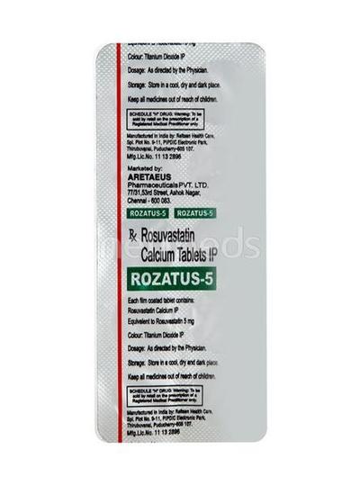 Rozatus 5mg Tablet 10'S - High Cholesterol-Dys