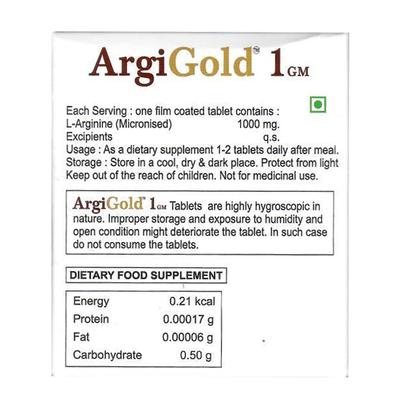 Argigold 1000mg Tablet 10'S - Supplements-Vam