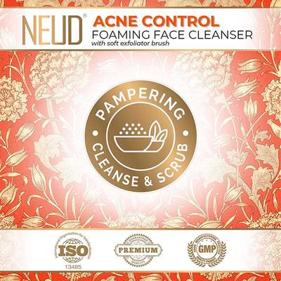NEUD Acne Control Foaming Face Cleanser With Salicylic Acid, Neem and Tea Tree Oil 150 ml - Skin-Treatment