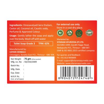 Sitaram Ayurveda Dinesavalyadi Soap (Pack Of 6 x 75g) 1's - Speciality Medicines