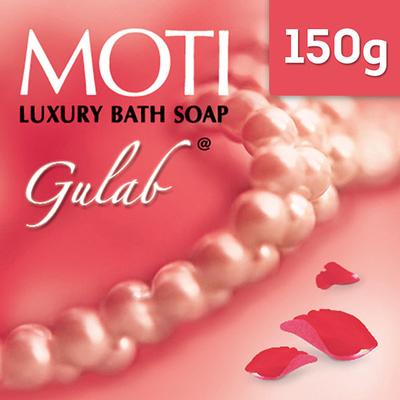Moti Luxury Bath Soap Gulab 150 gm - Soaps