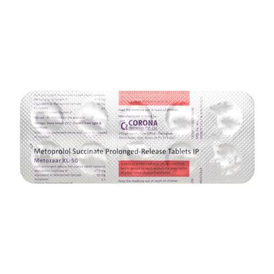 Metozaar XL 50mg Tablet 10'S - Hypertension-Bet