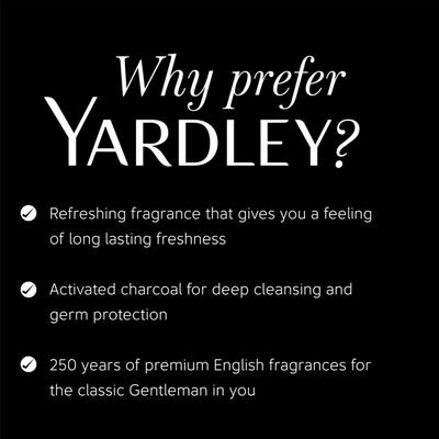 Yardley London Gentleman Classic, Activated charcoal Face And Body Wash 250ml - Shower Gels & Body Wash