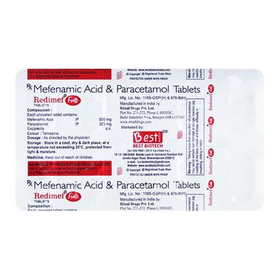 REDIMEF FORTE Tablet 10's - Pain relief-Nsa