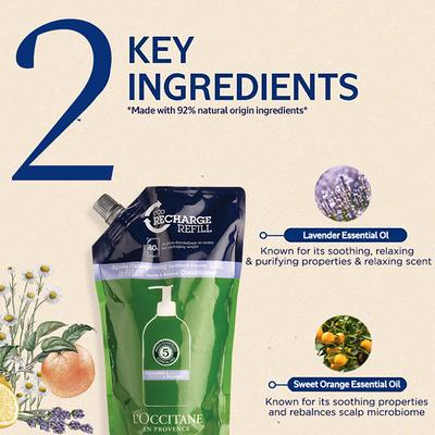 L'Occitane En Provence Gentle & Balance Shampooing Conditioner Eco Recharge Refill 500ml - Conditioners