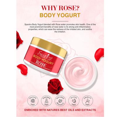 Spantra Rose Body Yogurt 250 ml - Lotions & Creams