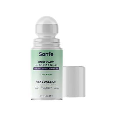 Sanfe Underarm Lightening Roll On for Women, For Underarms, Lightens & Remove Pigmentation, Deodorant for Underarms, Glycoclear Technology 50 ml - Intimate Care