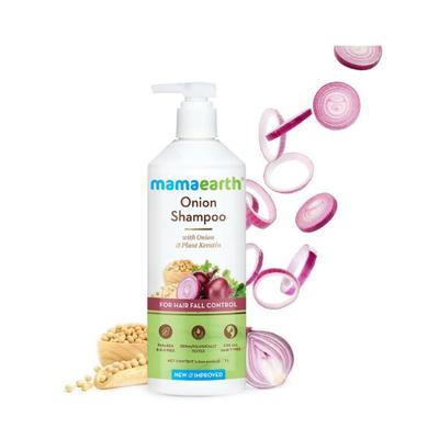 Mamaearth Onion Shampoo for Hair Fall Control with Onion & Plant Keratin 1000 ml - Shampoos