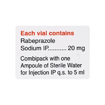 Rabicip IV Injection 1's - Ulcer/Reflux/Flatulence-Aaa