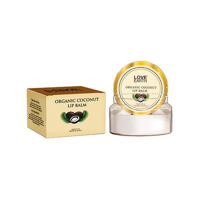 Love Earth Coconut Lip Balm for Dry & Chapped Lips, An Ayurvedic Lip Moisturizer with Vitamin E 10 gm - Lip Balms