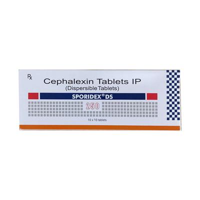 Sporidex DS 250 Tablet 10'S - Bacterial Infections-Cep
