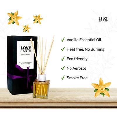 Love Earth Premium Reed Diffuser Vanilla 30 ml - Air Fresheners
