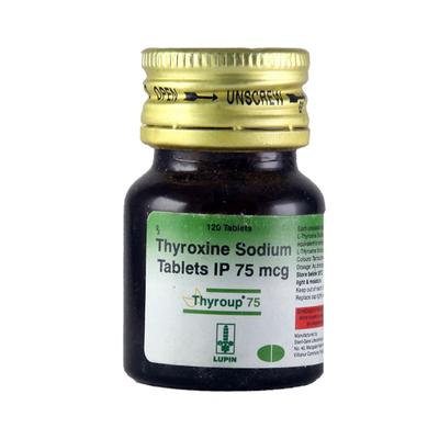 THYROUP 75mcg Tablet 120's - Hypothyroidism