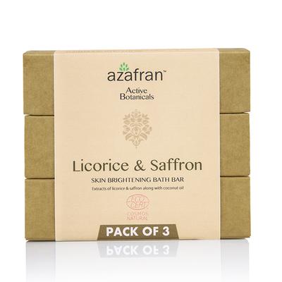 Azafran Active Botanicals Natural Licorice & Saffron Skin Bri 300 gm - Soaps