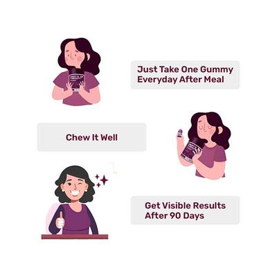 Whats Up Wellness Beauty for Healthy Hair, Skin and Nails No Added Sugar 60 Gummies - 60 Days 1's - Hair & Skin