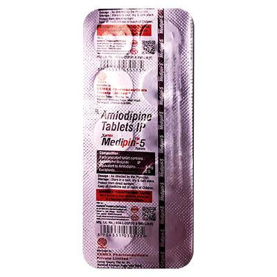 MEDIPIN 5 Tablet 10's - Hypertension-Cal