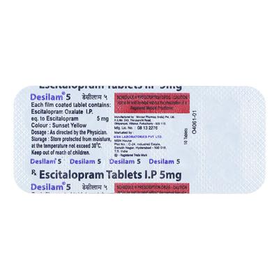 Desilam 5mg Tablet 10'S - Depression-Ant