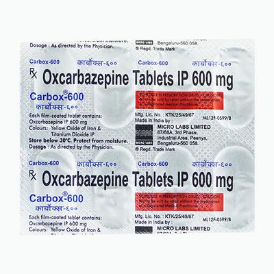 Carbox 600mg Tablet 10'S - Epilepsy/Convulsion-Ant