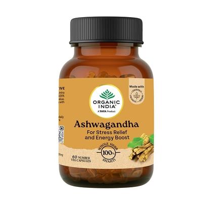 Organic India Ashwagandha Veg Capsules 60's - Sexual Care