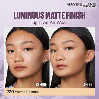 Maybelline New York Super Stay Lumi Matte Liquid Foundation, 30HR Long Lasting, 220 18 ml - Foundation