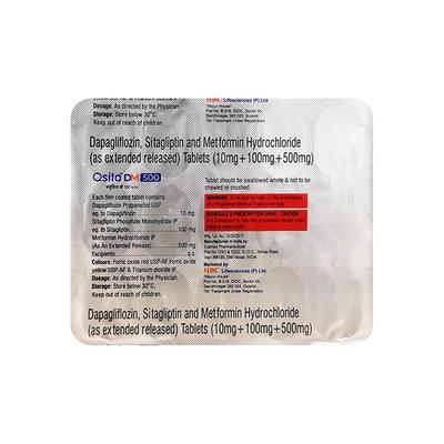 QSITA DM 500 Tablet 15's - Diabetes-Ant