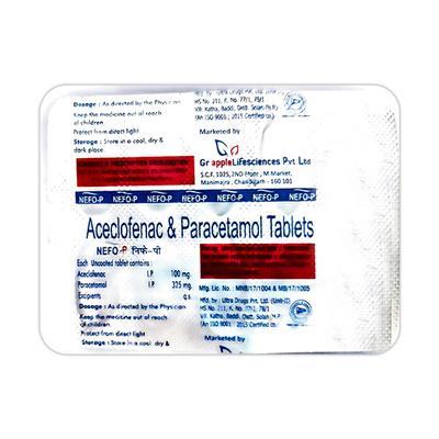 NEFO P Tablet 10's - Pain relief-Nsa