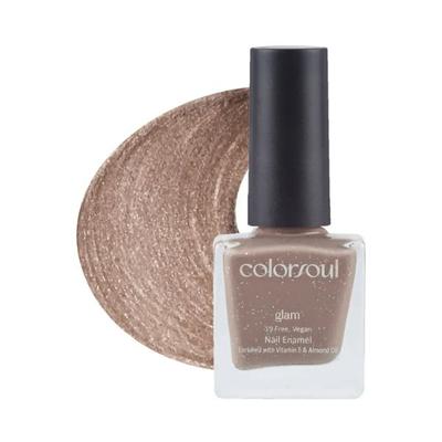 Colorsoul Glam Vegan Nail Enamel, Brown Glister 8 ml - Nail Polish